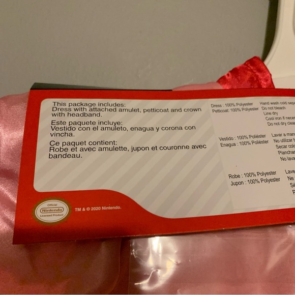 NWT. DISGUISE Super Mario Kids Princess Peach Costume - Picture 8 of 9